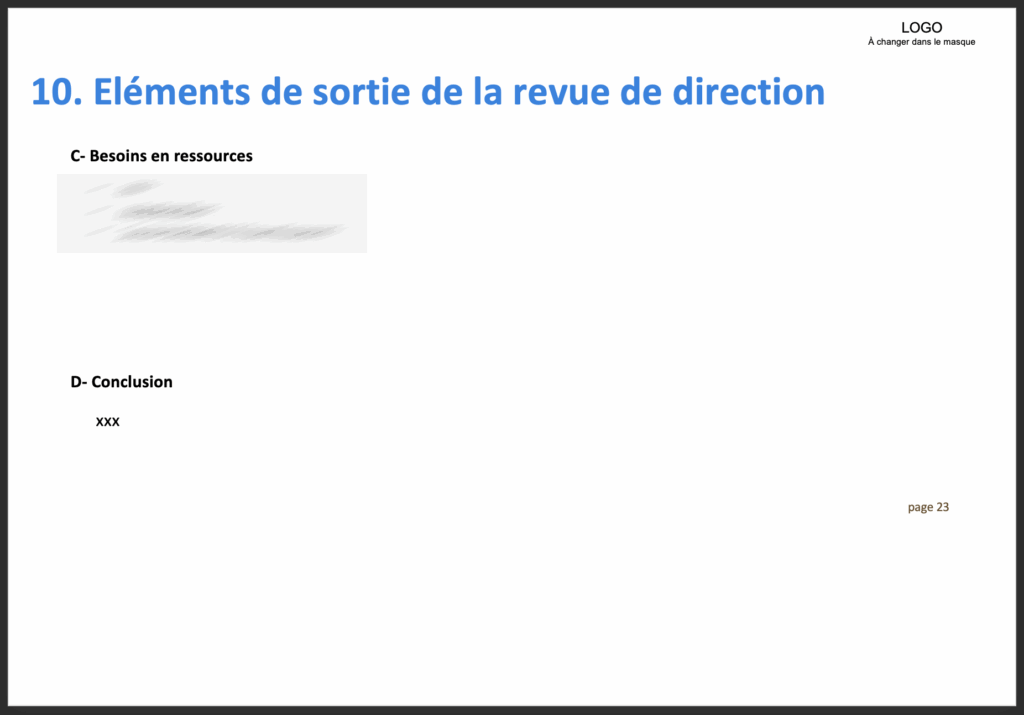 conclusion de la revue