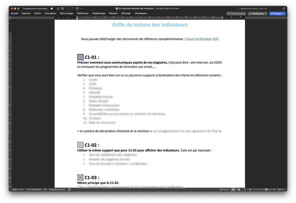 Kit Qualiopi Pack aide à la compréhension