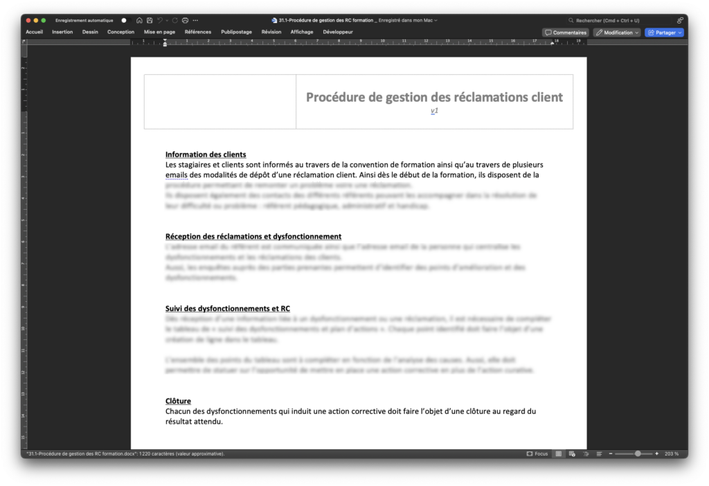 Kit Qualiopi Pack procédure de gestion des réclamations clients